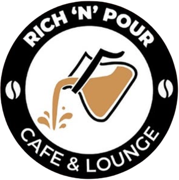 Rich ’N’ Pour Cafe and Lounge logo